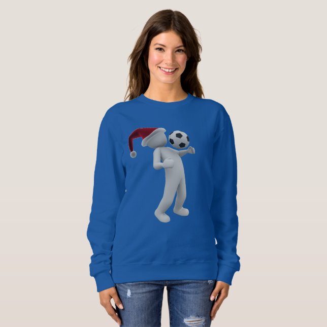 sweatshirt de noël de football (Devant entier)