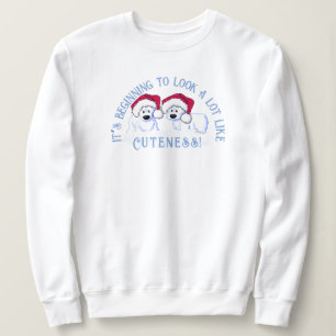 Sweatshirt de Noël de l'ours polaire KiniArt