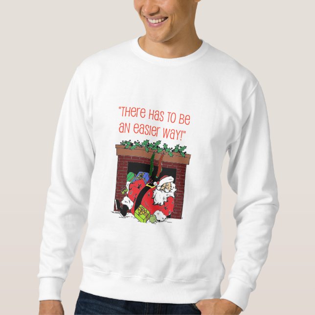 Sweatshirt de Noël de malheur de cheminée de Père (Devant)