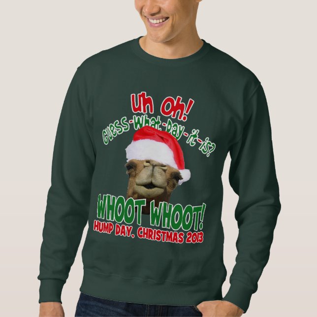 Sweatshirt de Noël de Père Noël de chameau de (Devant)