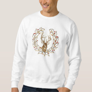 Sweatshirt de Noël des cerfs communs des hommes