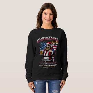 Sweatshirt de Noël des femmes Père Noël | Holiday