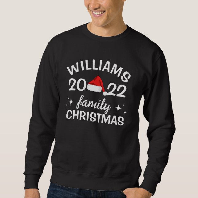 Sweatshirt de Noël familial personnalisé (Devant)