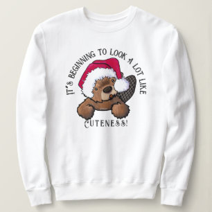Sweatshirt de Noël KiniArt Beaver
