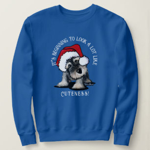 Sweatshirt de Noël KiniArt Schnauzer