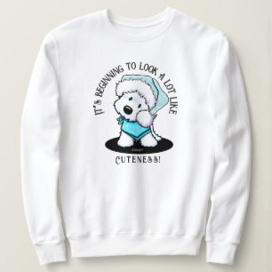 Sweatshirt de Noël KiniArt Westie