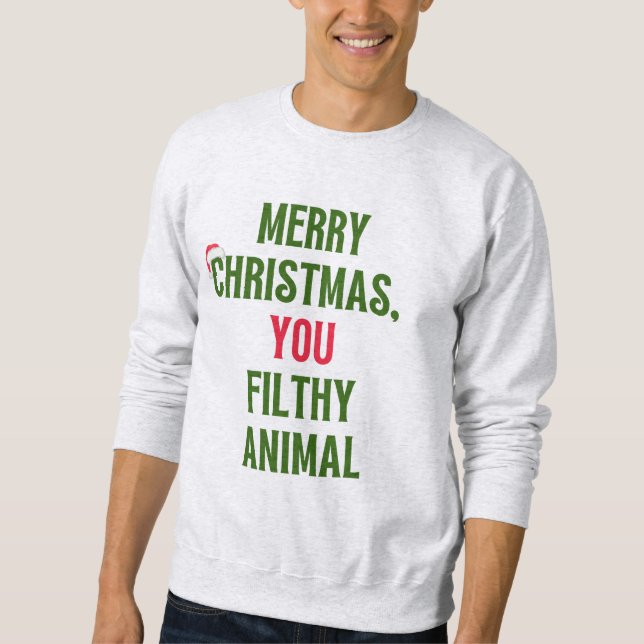 Sweatshirt de Noël, Ya sale animal, Sweater (Devant)