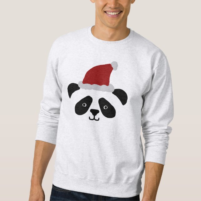 Sweatshirt de panda de Père Noël (Devant)