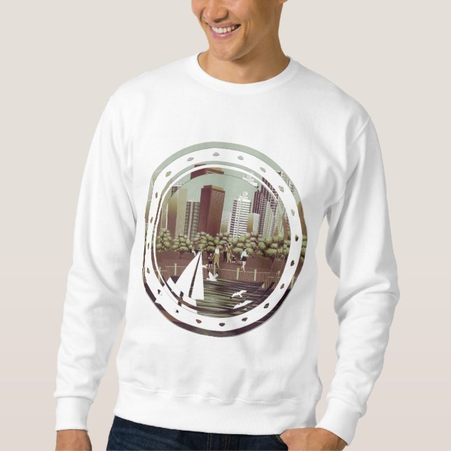Sweatshirt de paysage urbain (Devant)