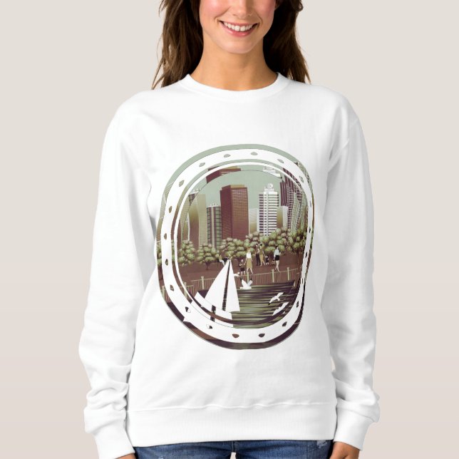Sweatshirt de paysage urbain (Devant)