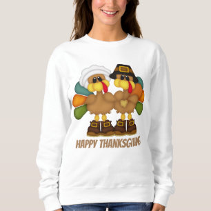 Sweatshirt de pèlerins de dinde de Thanksgiving mi