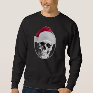 Sweatshirt de Père Noël de Noël de crâne