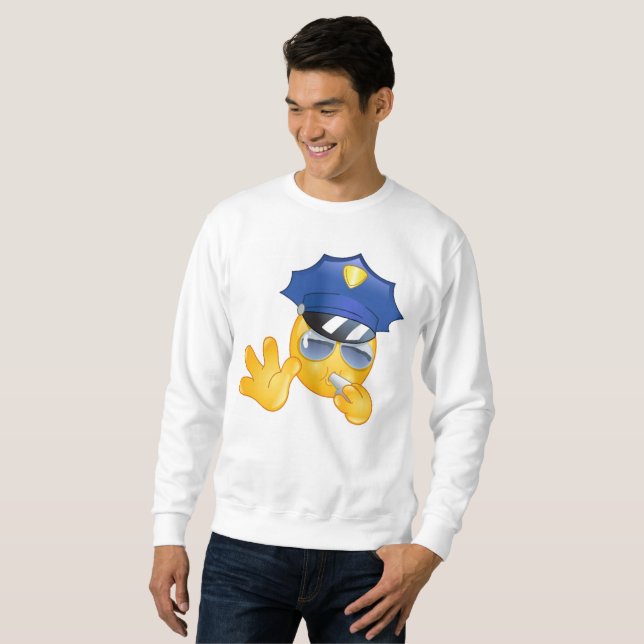 sweatshirt de police emoji (Devant entier)