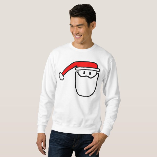 Sweatshirt de pullover de Noël de père de Père (Devant entier)