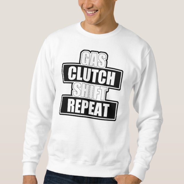 Sweatshirt de répétition de décalage de Clutch de (Devant)