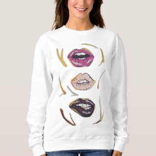 Sweatshirt de rouge à lèvres