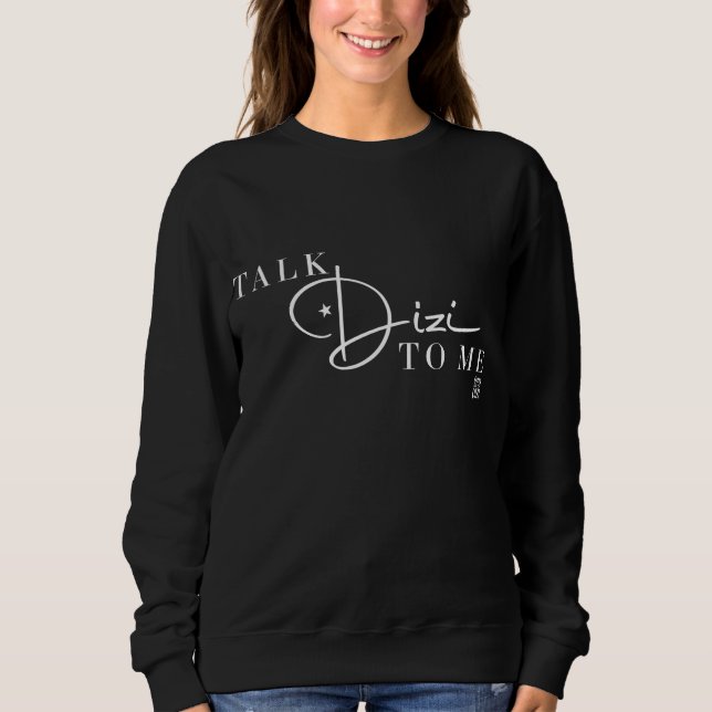 Sweatshirt de script Talk Dizi (Devant)