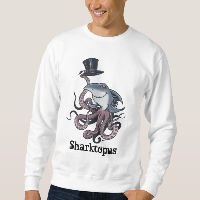 Sweatshirt de Sharktopus de bande dessinée (Devant)