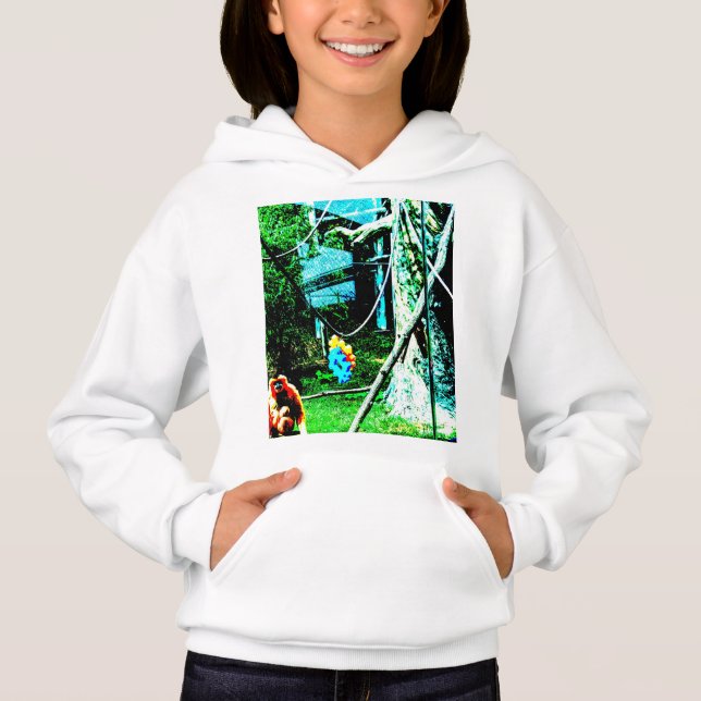 Sweatshirt de singe amusant (Devant)