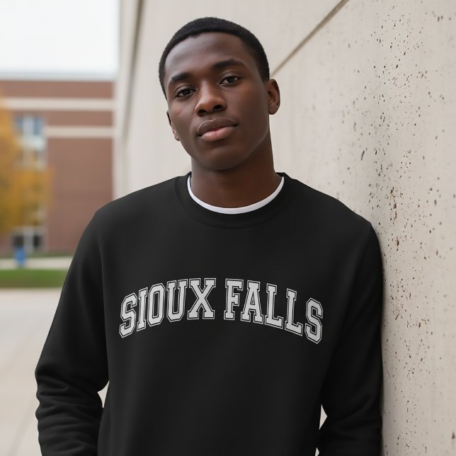 Sweatshirt de style universitaire de SIOUX FALLS (Créateur téléchargé)