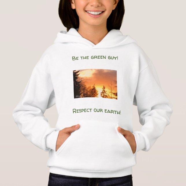 Sweatshirt de Sunset Nature pour filles (Devant)
