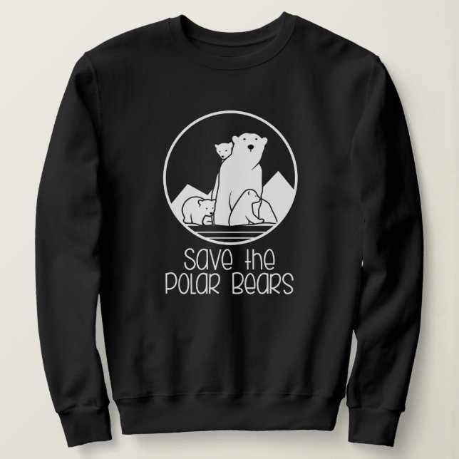 Sweatshirt de support de l'ours polaire (Design devant)