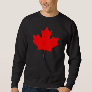 Sweatshirt de symbole de feuille d'érable