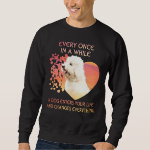 Sweatshirt De Temps En Temps, Un Coton De Tulear Vous Entre