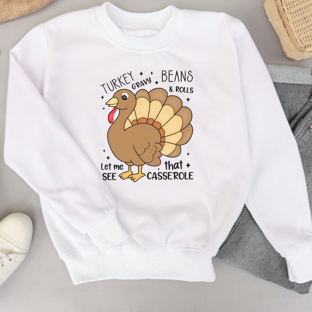 Sweatshirt de Thanksgiving - Turquie Gravy Beans (Créateur téléchargé)