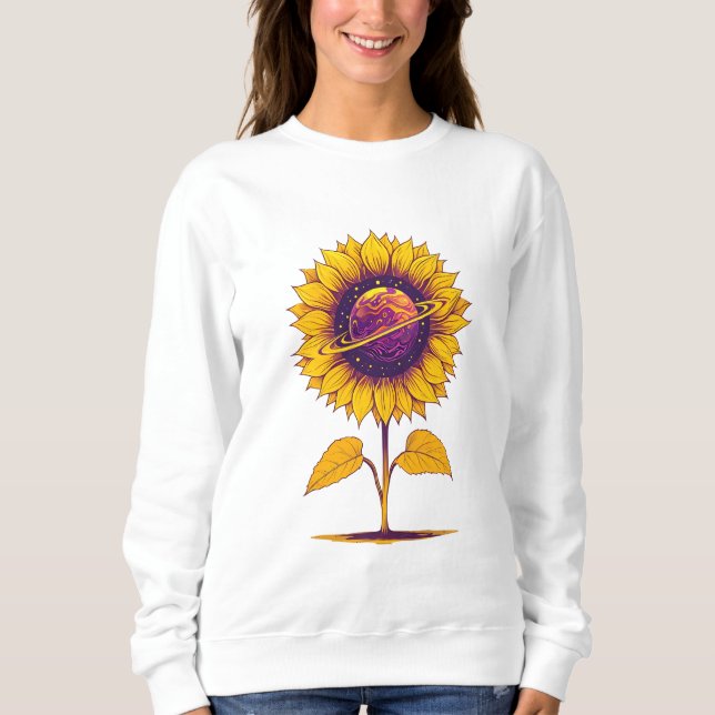 Sweatshirt de tournesol Saturn (Devant)