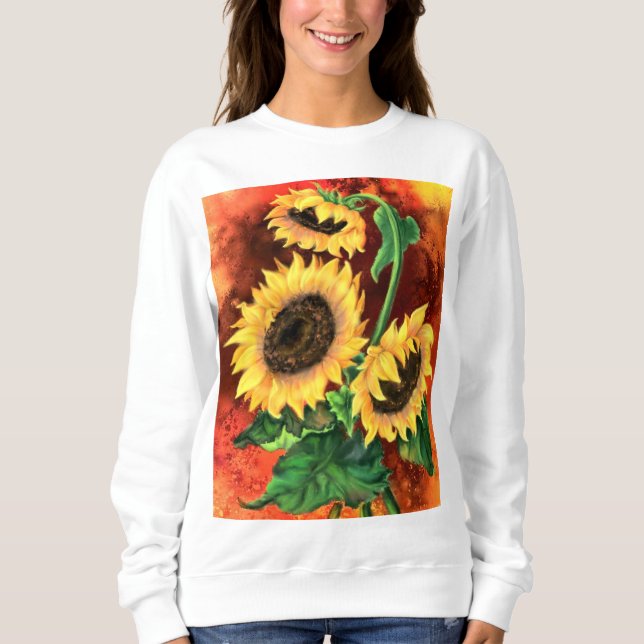 Sweatshirt de tournesols (Devant)