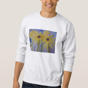Sweatshirt de tournesols jaunes d'été