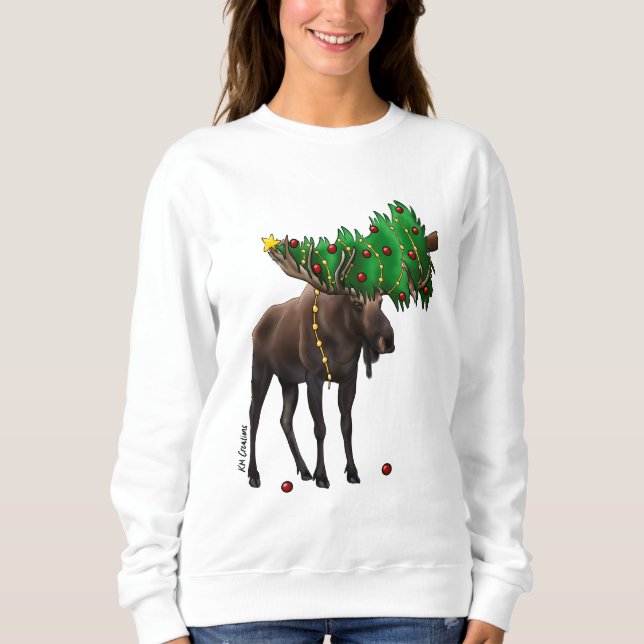 Sweatshirt de vacances à Moose (Devant)