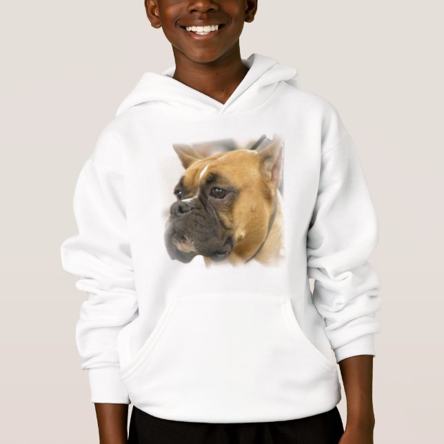 Sweatshirt de visage de chien de boxeur (Devant)
