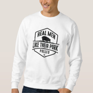 Sweatshirt De vrais Hommes Comme Leur Porc Pullé