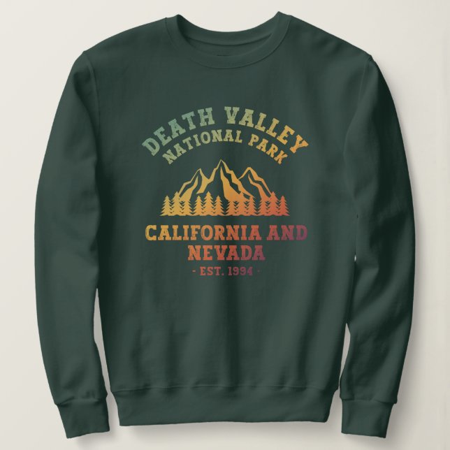 Sweatshirt Death Valley National Park USA Gradient (Design devant)