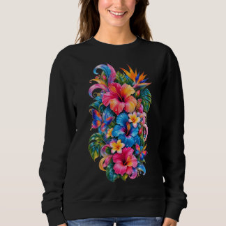 Sweatshirt Débardeur floral à motif d'Hibiscus tropical, Bota