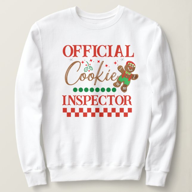 Sweatshirt Débardeur officiel d'inspecteur de biscuits - Drôl (Design devant)