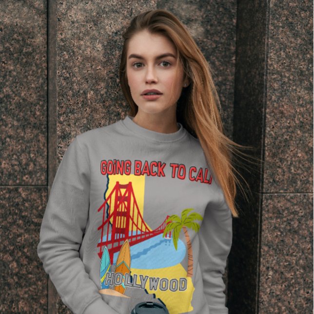 Sweatshirt Débardeur pour femmes Going Back to Cali (Créateur téléchargé)
