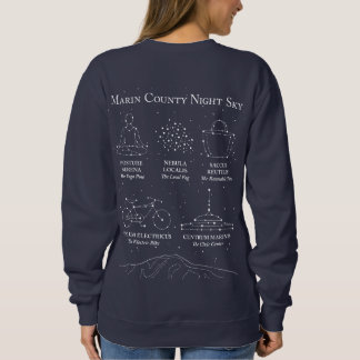 Sweatshirt Débardeur pour femmes Marin County Night Sky Bleu