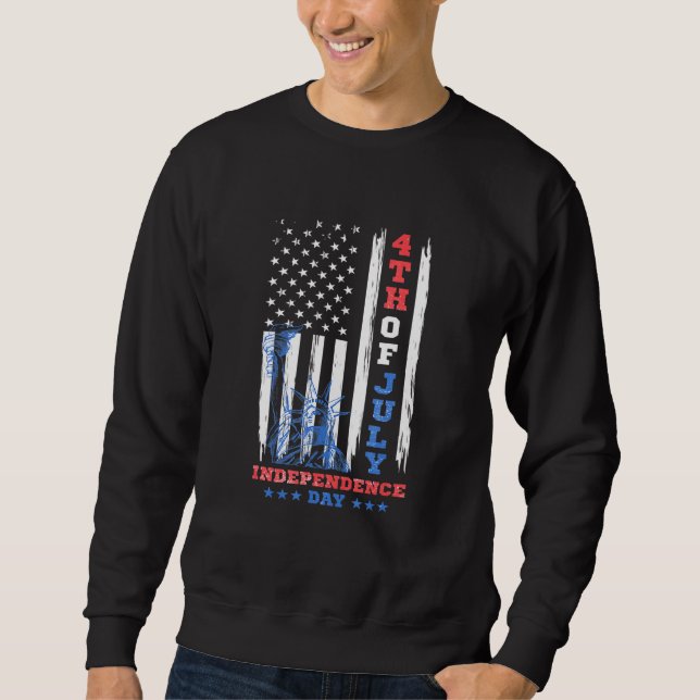 Sweatshirt Déclaration d'Indépendance Usa Design Day 1776 4t (Devant)