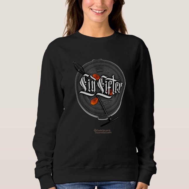 Sweatshirt Déclaration sur l'élévateur de couvercle du four h (Devant)