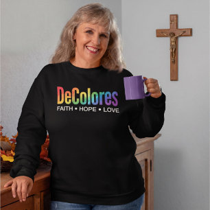 Sweatshirt DeColores Cursillo Arc-en-ciel Foi Espérance Amour