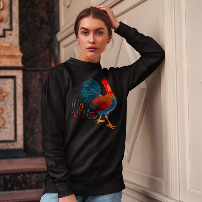 Sweatshirt DeColores Cursillo Colorful Rooster (Créateur téléchargé)