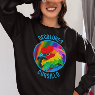 Sweatshirt DeColores Cursillo Coq Coloré Arc-en-Ciel Vif 