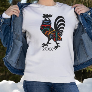 Sweatshirt DeColores Cursillo Rooster Noir Silhouette