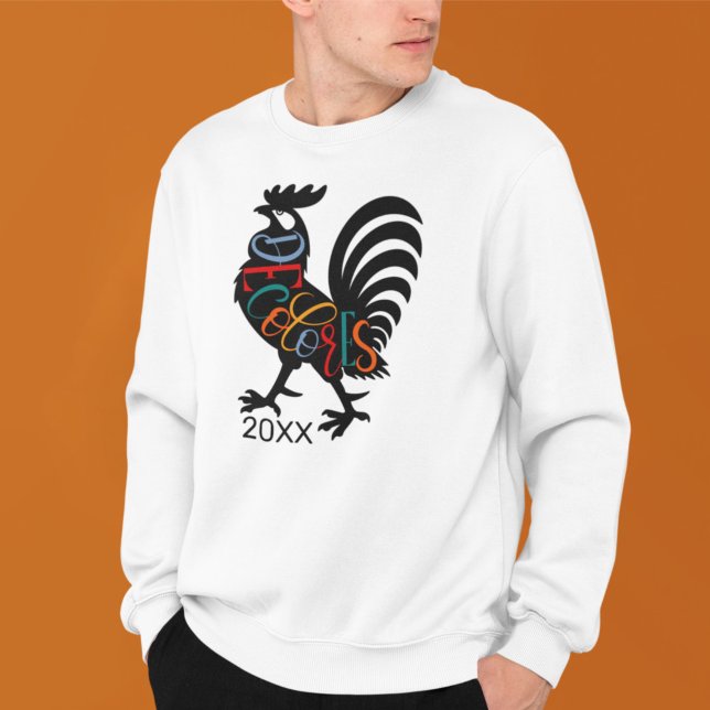 Sweatshirt DeColores Cursillo Rooster Noir Silhouette (Créateur téléchargé)
