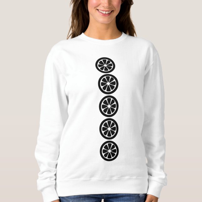 Sweatshirt décontractée de fruits noirs (Devant)