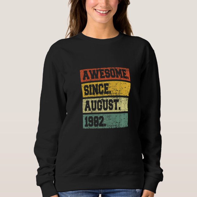Sweatshirt Décor 40e Anniversaire 40 ans Magnifique depuis ao (Devant)