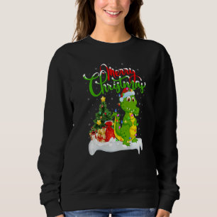 Sweatshirt Décorations Crocodile Noël Santa Crocodile Christ